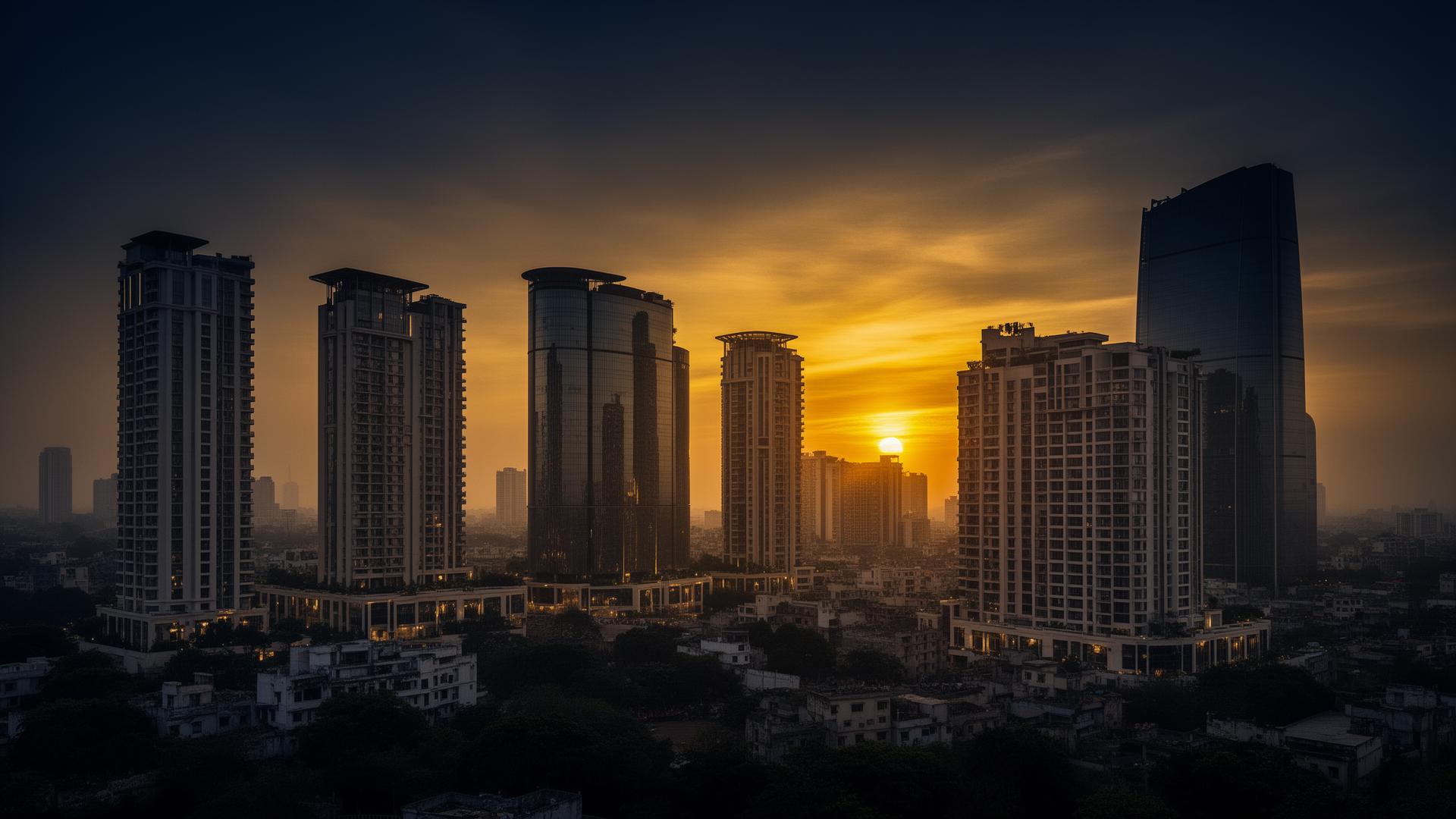 Hyderabad skyline
