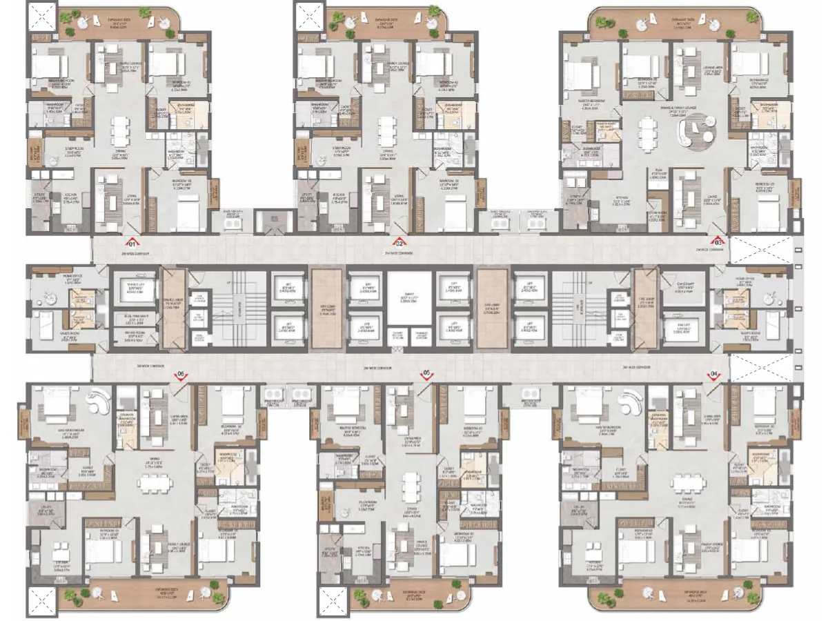 Brigade Gateway Neopolis floor plan