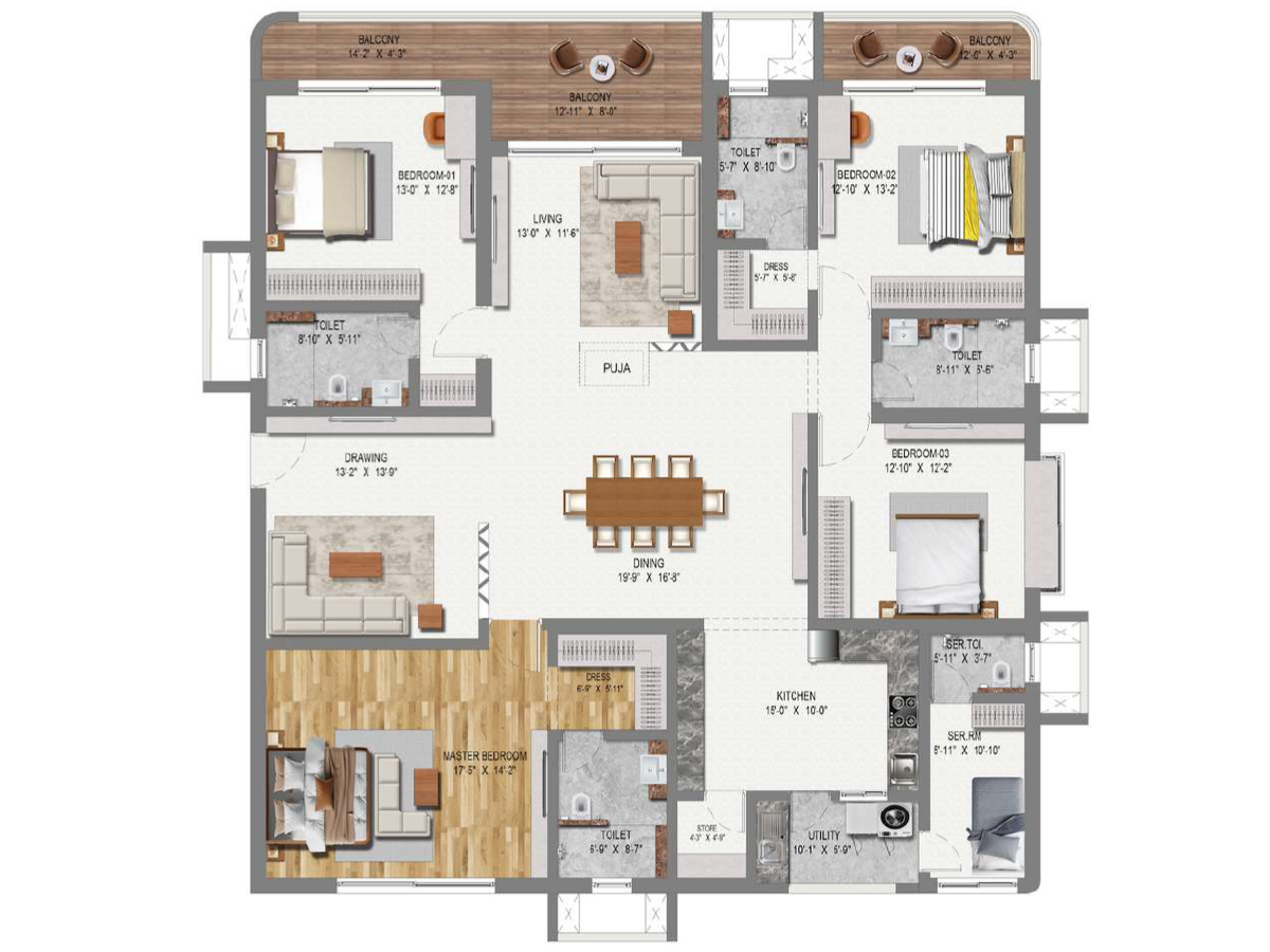 CINQ by Raghava floor plan view 3