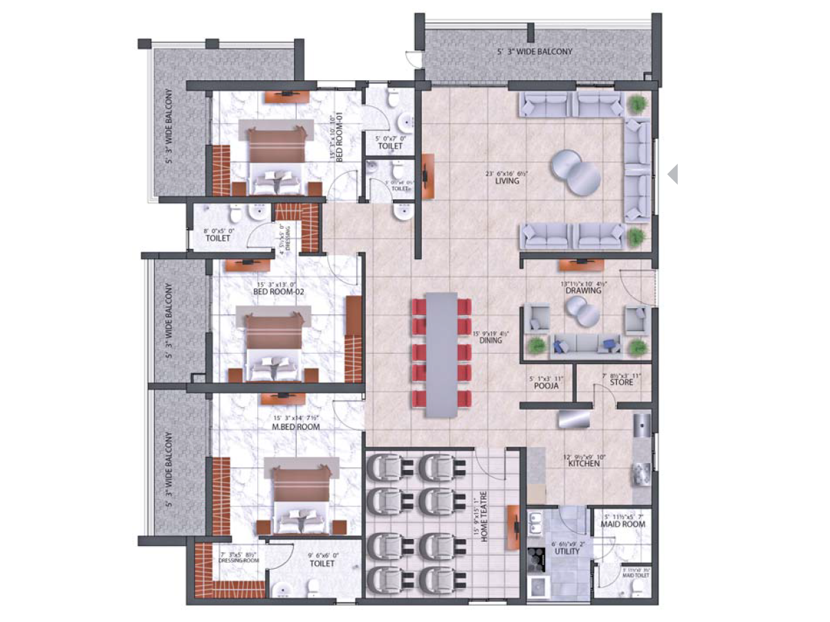 Hallmark Treasor floor plan view 2