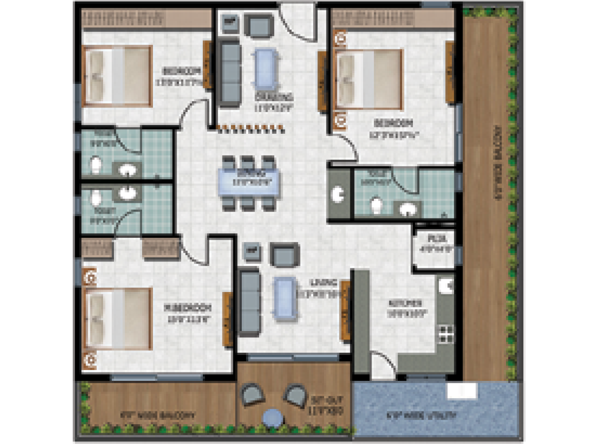 Hirize Elysia floor plan view 2