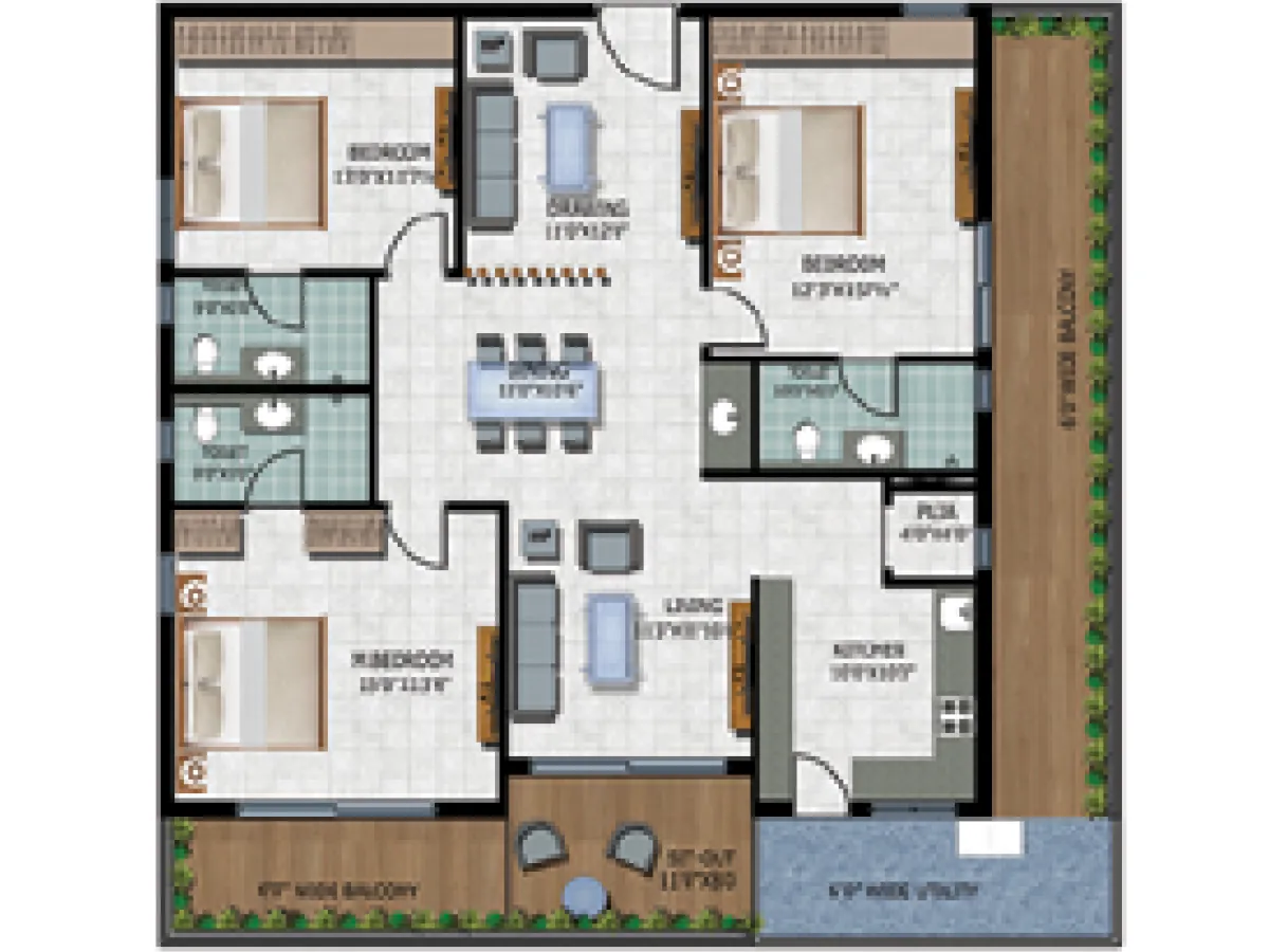 Hirize Elysia floor plan view 2