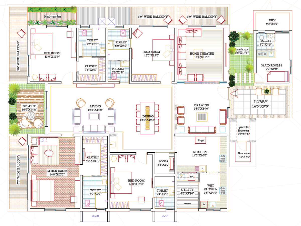 Lansum Encanto floor plan view 2