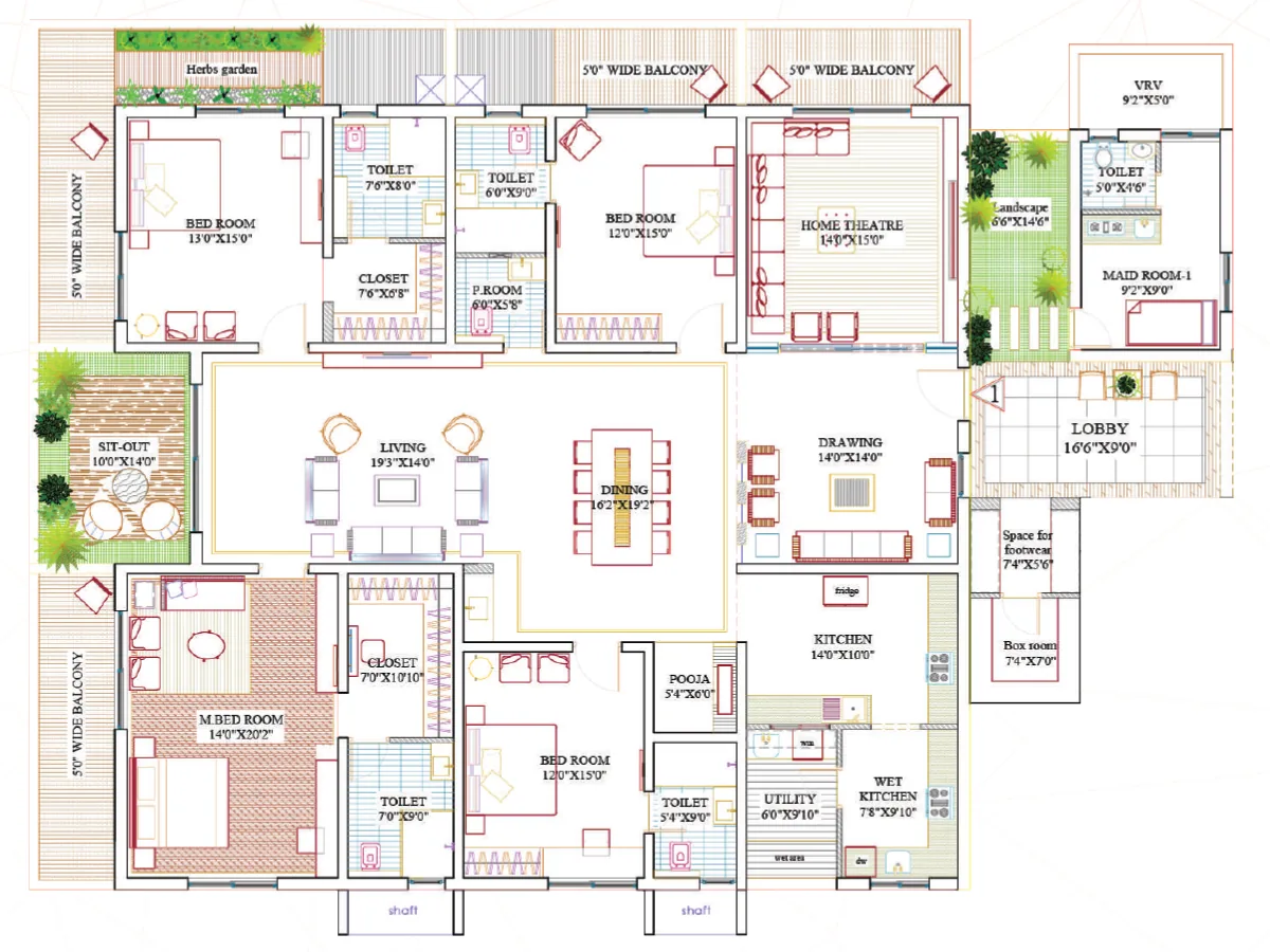 Lansum Encanto floor plan view 2