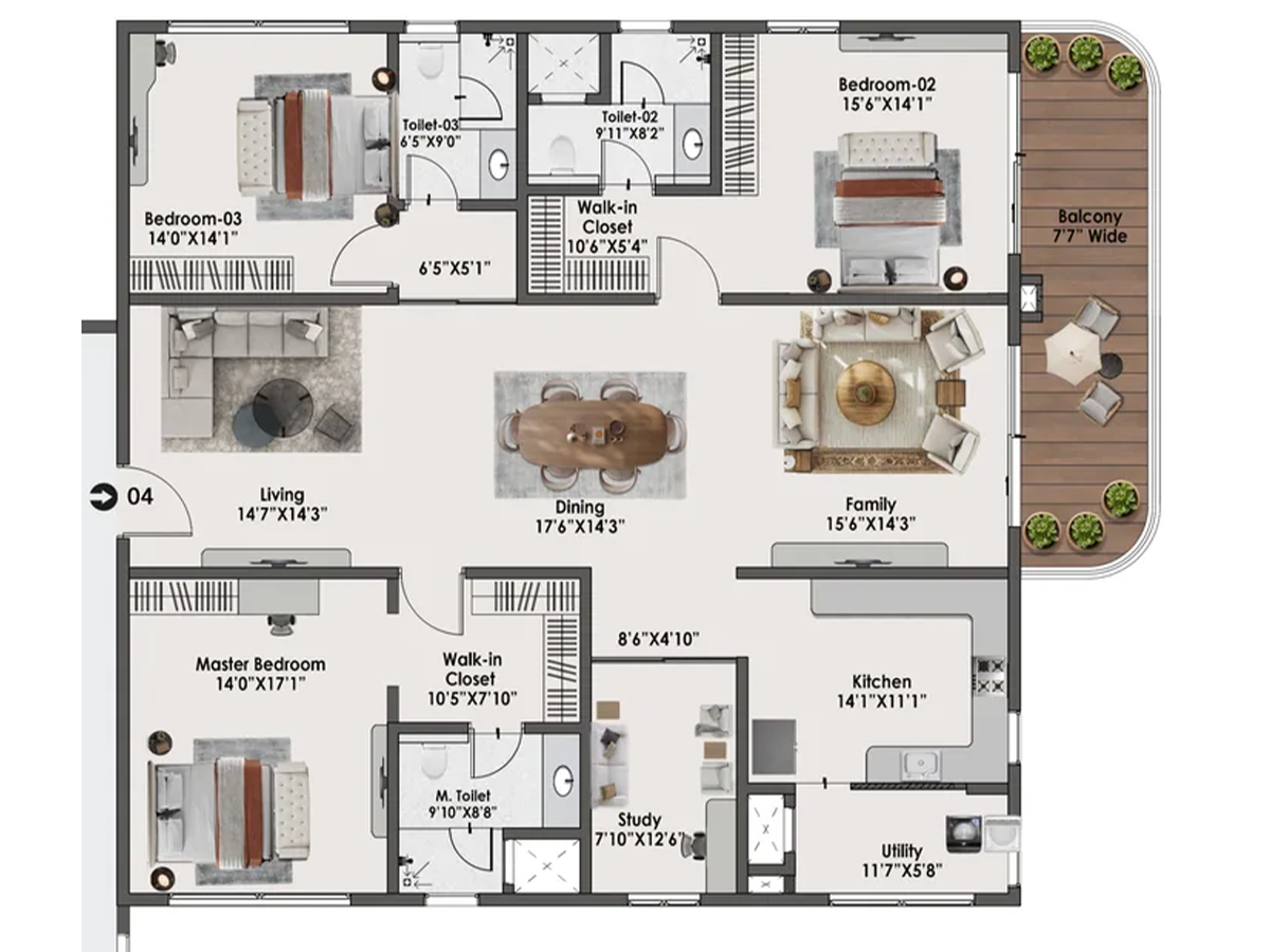 Sattva Lago floor plan view 2