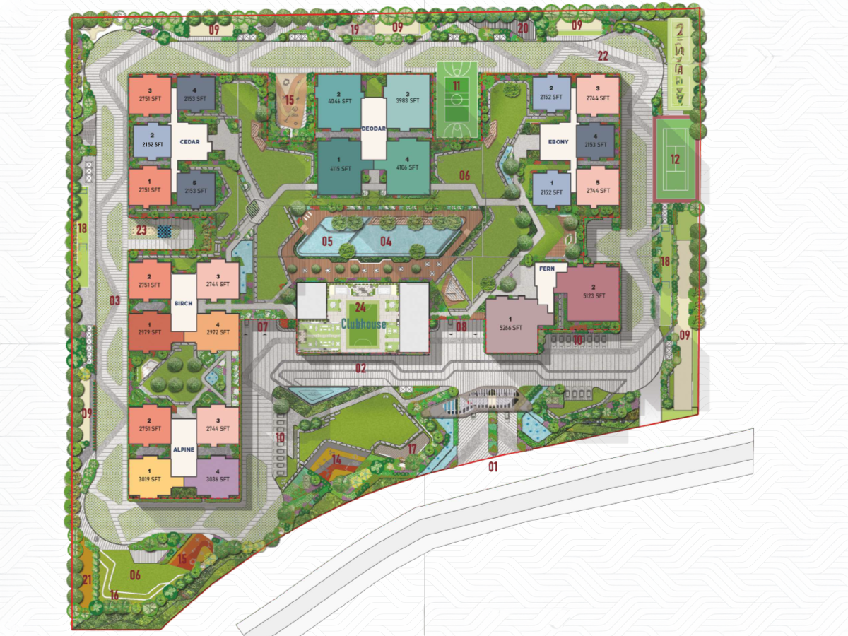 Sattva LakeRidge floor plan