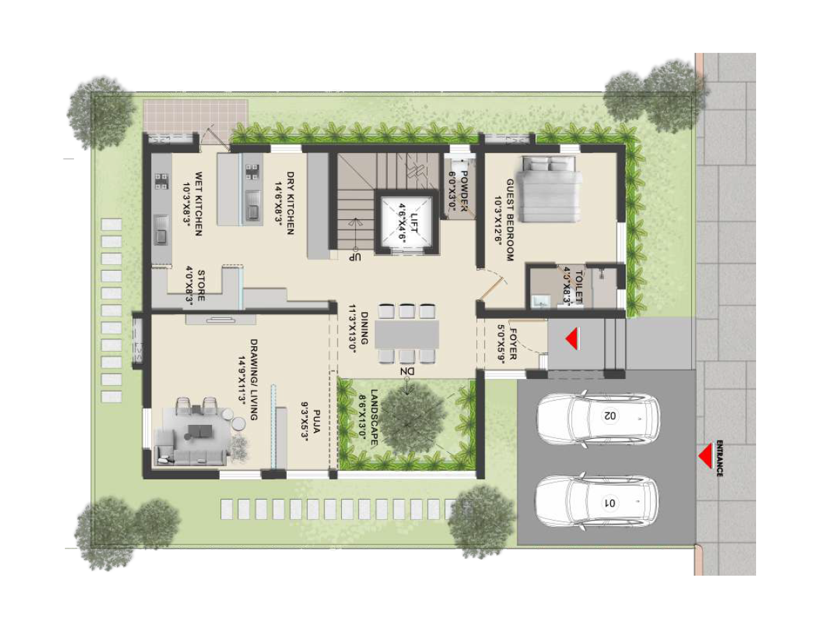 Speed Constella floor plan view 2