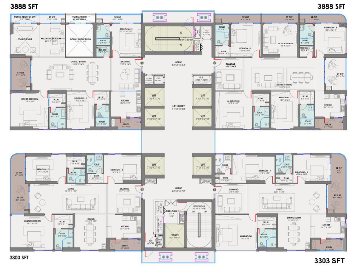 Trilight Rise The 9 floor plan