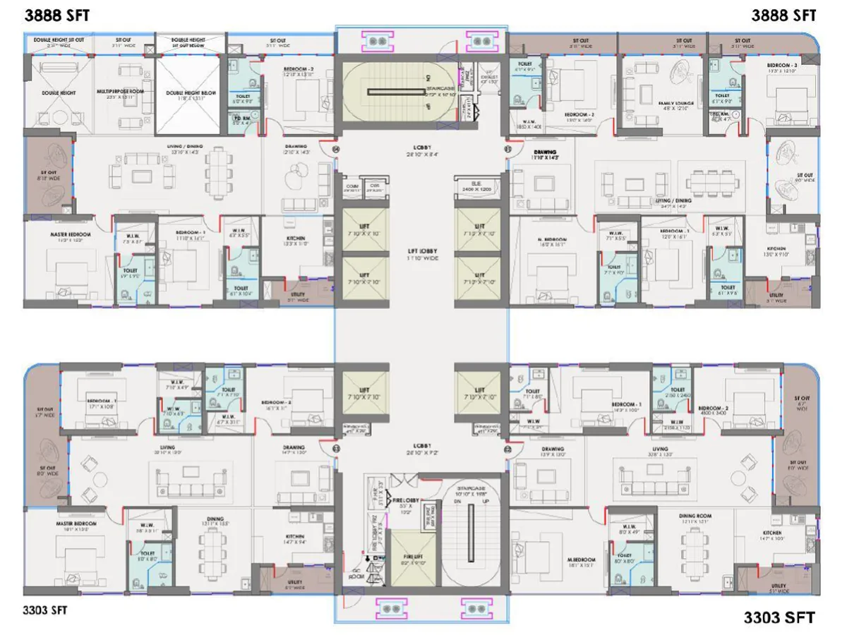 Trilight Rise The 9 floor plan